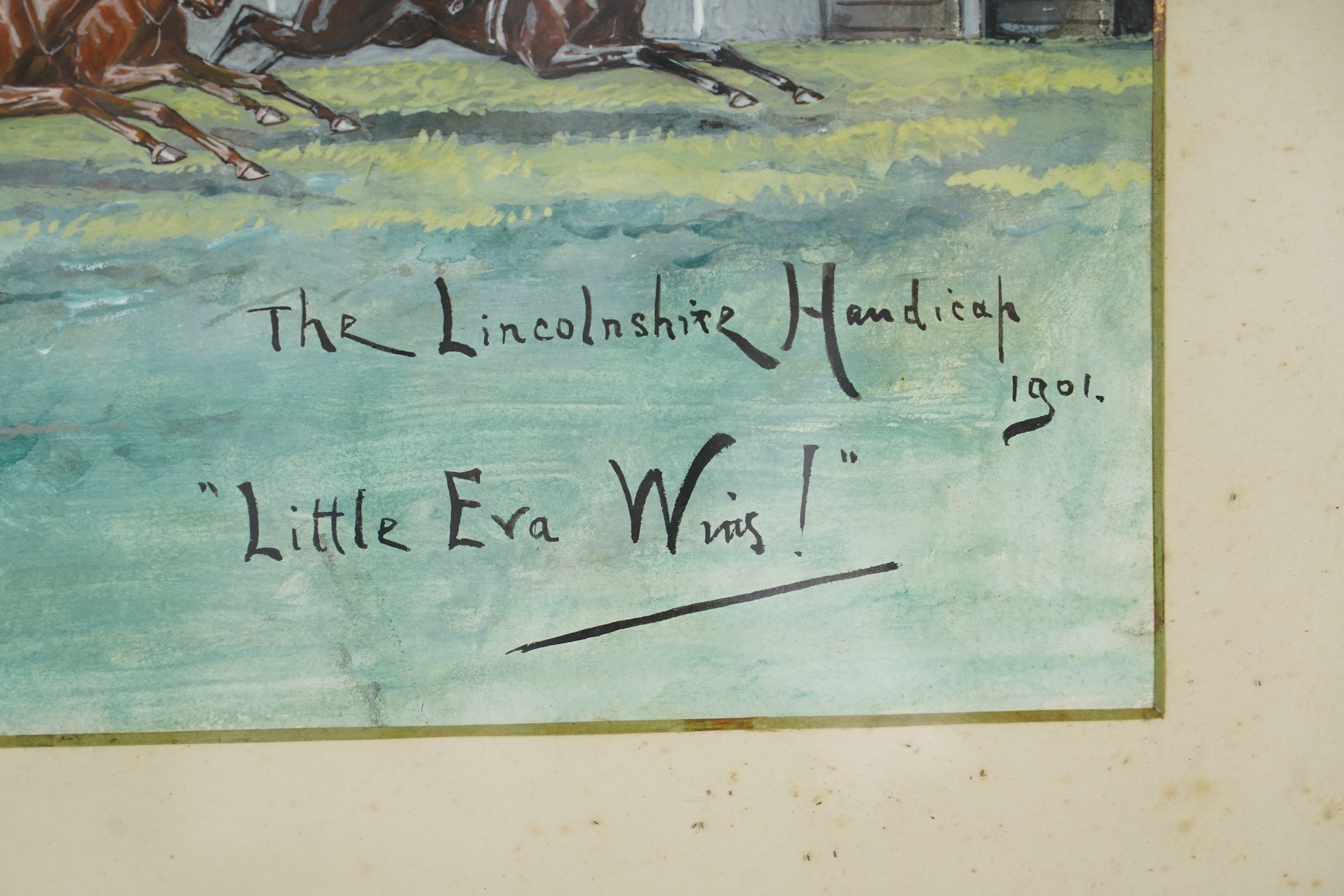 George Finch Mason (1850-1915), 'Little Eva Wins! - The Lincolnshire Handicap, 1901'